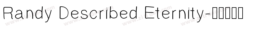 Randy Described Eternity字体转换
